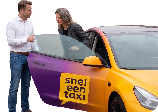 Taxi with full sneleentaxi wrapping